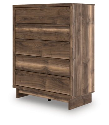Chirason Wide Chest of Drawers - Dark Brown Accent Chest modern furniture Contempo Furniture