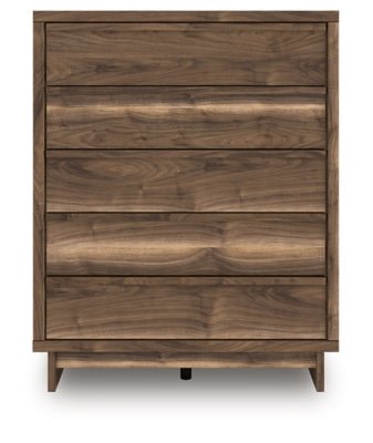 Chirason Wide Chest of Drawers - Dark Brown Accent Chest modern furniture Contempo Furniture
