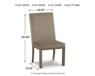 Chrestner Dining Chair - Dark Gray Chair Set modern furniture Contempo Furniture