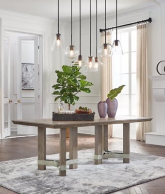 Chrestner Dining Table - Gray Dining Table modern furniture Contempo Furniture
