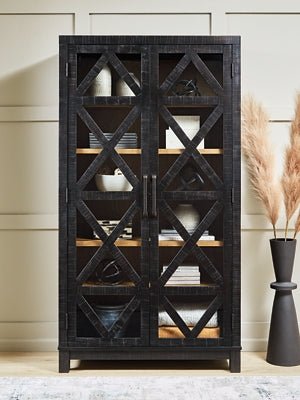 Christop Accent Cabinet - Black Accent Cabinet modern furniture Contempo Furniture