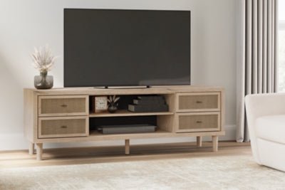 Cielden 72" TV Stand - Beige TV Stand modern furniture Contempo Furniture