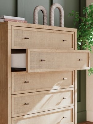 Cielden Chest of Drawers - Beige Accent Chest modern furniture Contempo Furniture