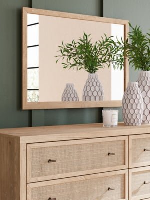 Cielden Dresser and Mirror - Beige Dresser &amp; Mirror modern furniture Contempo Furniture