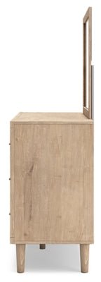 Cielden Dresser and Mirror - Beige Dresser &amp; Mirror modern furniture Contempo Furniture