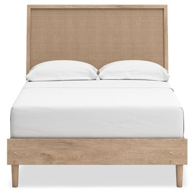 Cielden Full Panel Bed - Beige Panel Bed modern furniture Contempo Furniture