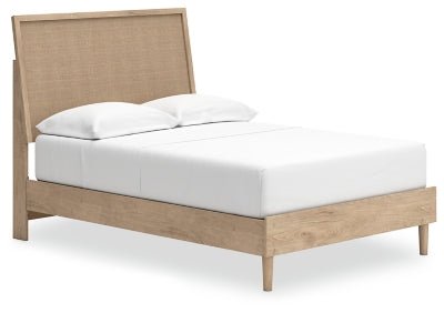 Cielden Full Panel Bed - Beige | Ashley Furniture