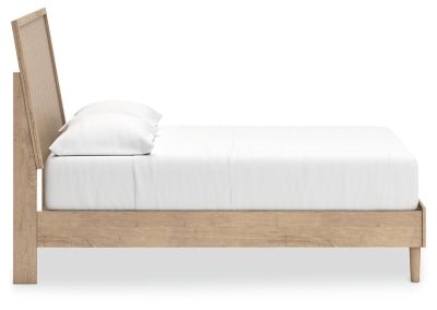 Cielden Full Panel Bed - Beige Panel Bed modern furniture Contempo Furniture