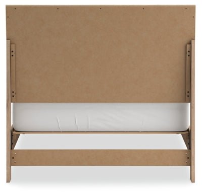 Cielden Full Panel Bed - Beige Panel Bed modern furniture Contempo Furniture