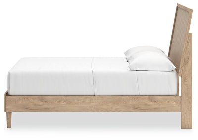 Cielden Full Panel Bed - Beige Panel Bed modern furniture Contempo Furniture
