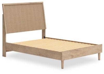 Cielden Full Panel Bed - Beige Panel Bed modern furniture Contempo Furniture