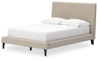 Cielden Full Upholstered Bed with Roll Slats - Gray Upholstered Bed modern furniture Contempo Furniture