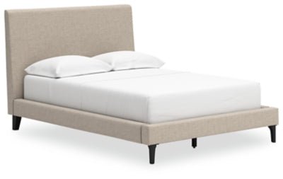 Cielden Full Upholstered Bed with Roll Slats - Gray | Ashley Furniture