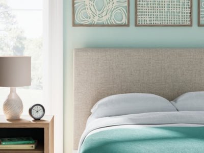 Cielden Full Upholstered Bed with Roll Slats - Gray Upholstered Bed modern furniture Contempo Furniture