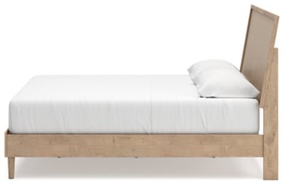 Cielden King Panel Bed - Beige Panel Bed modern furniture Contempo Furniture