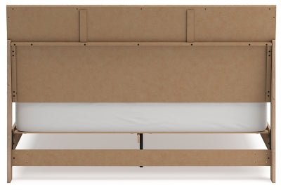 Cielden King Panel Bed - Beige Panel Bed modern furniture Contempo Furniture