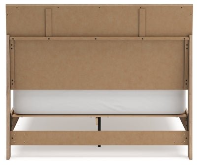 Cielden Queen Panel Bed - Beige Panel Bed modern furniture Contempo Furniture