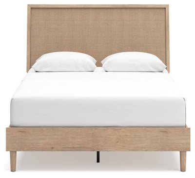 Cielden Queen Panel Bed - Beige Panel Bed modern furniture Contempo Furniture