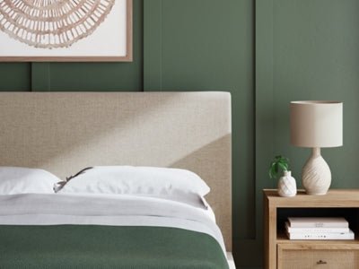 Cielden Queen Upholstered Bed with Roll Slats - Gray Upholstered Bed modern furniture Contempo Furniture