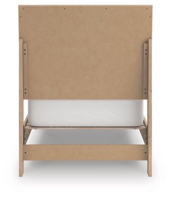 Cielden Twin Panel Bed - Beige Panel Bed modern furniture Contempo Furniture