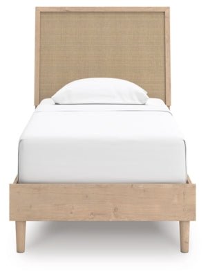 Cielden Twin Panel Bed - Beige Panel Bed modern furniture Contempo Furniture