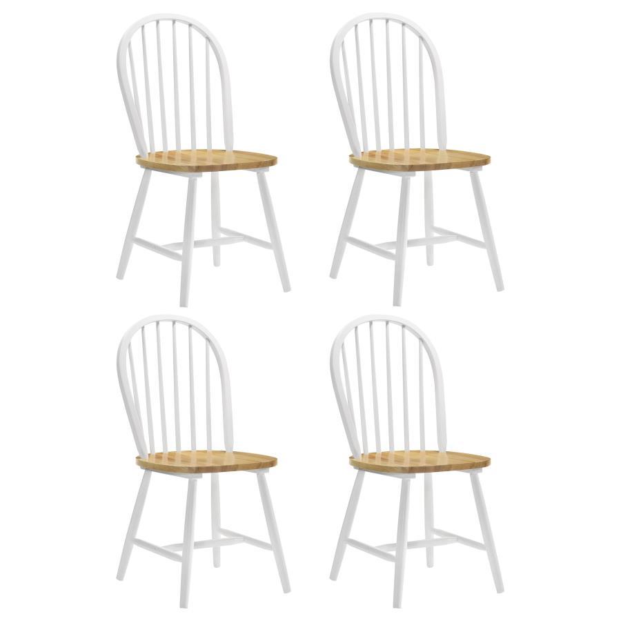 Cinder - Wood Dining Side Chair (Set of 4) - White Chair Set modern furniture Contempo Furniture