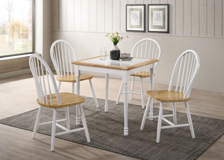 Cinder - Wood Dining Side Chair (Set of 4) - White Chair Set modern furniture Contempo Furniture