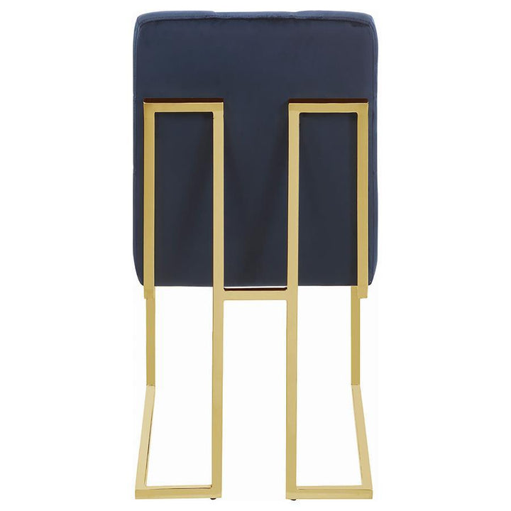 Cisco - Velvet Upholstered Dining Side Chair (Set of 2) - Gold Chair Set modern furniture Contempo Furniture