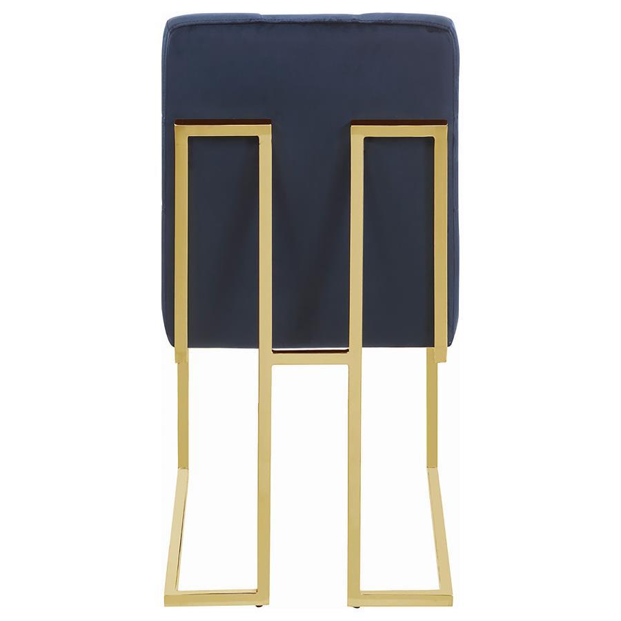 Cisco - Velvet Upholstered Dining Side Chair (Set of 2) - Gold Chair Set modern furniture Contempo Furniture