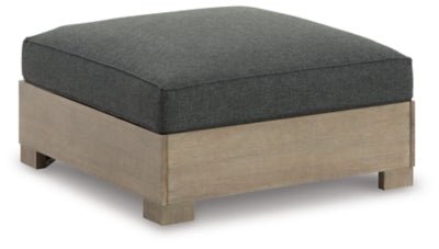 Citrine Park Outdoor Ottoman with Cushion - Dark Brown | Ashley Furniture