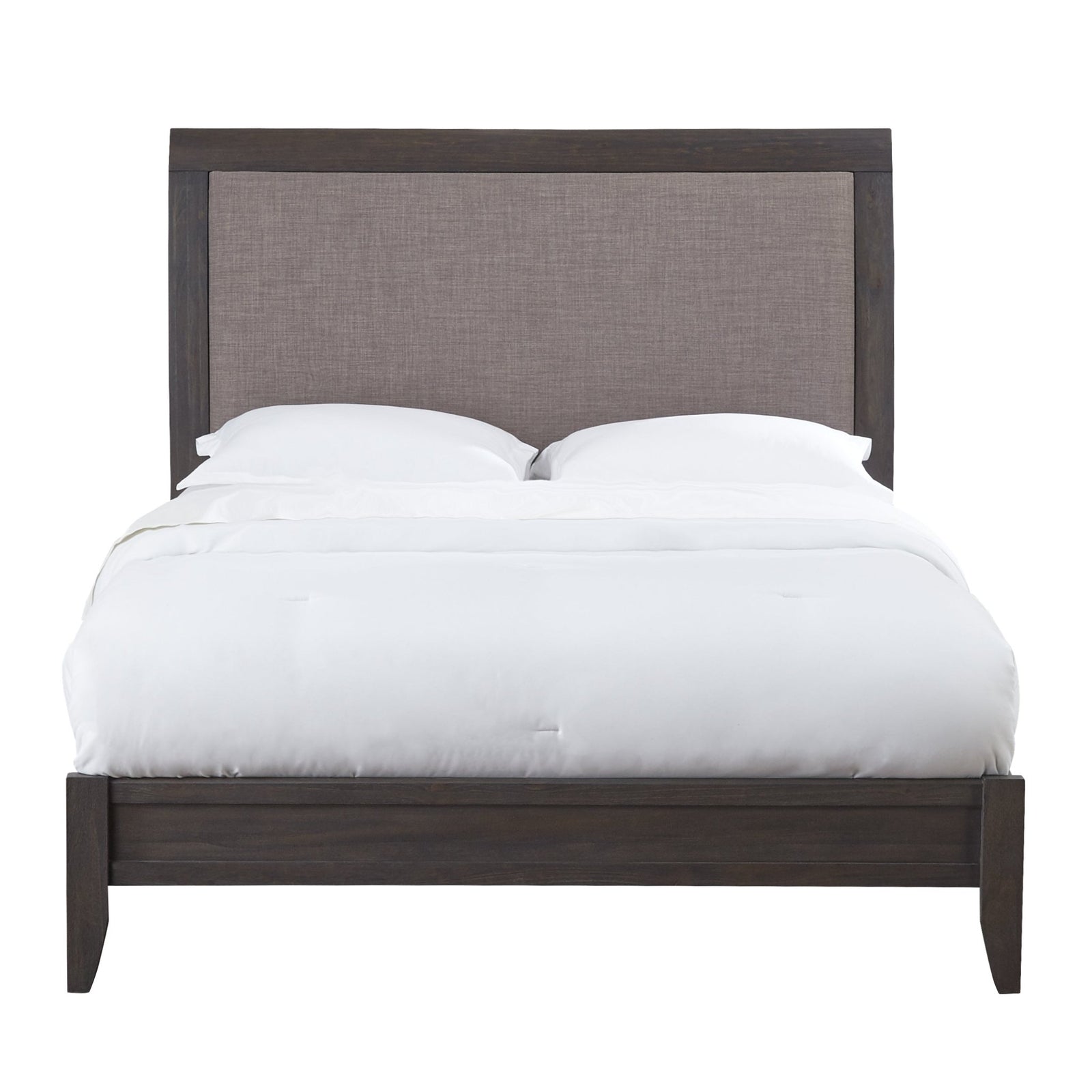 City II Upholstered Sleigh Bed in Basalt Gray Bed modern furniture Contempo Furniture