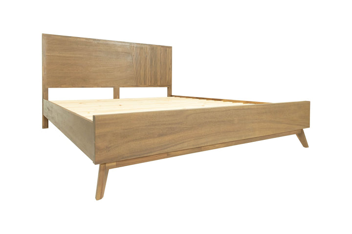 Claire - Eastern King Contemporary Walnut Bed