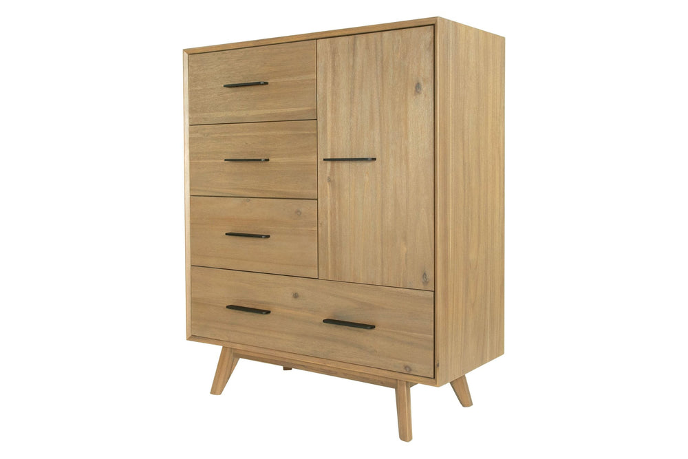 Claire - Contemporary Walnut Chest - View 3