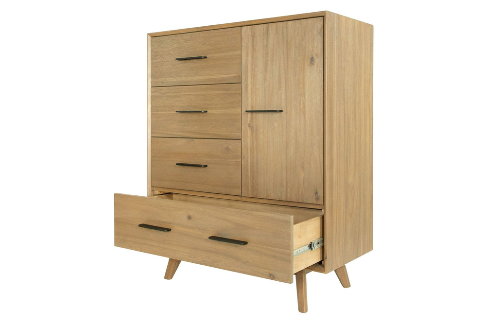Claire - Contemporary Walnut Chest - View 5