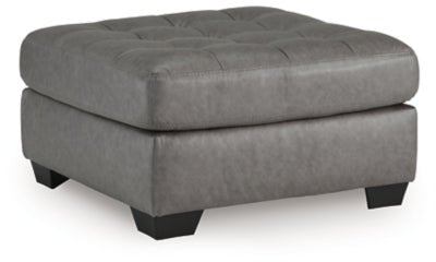 Clairette Court Oversized Accent Ottoman - Dark Gray Accent Ottoman modern furniture Contempo Furniture