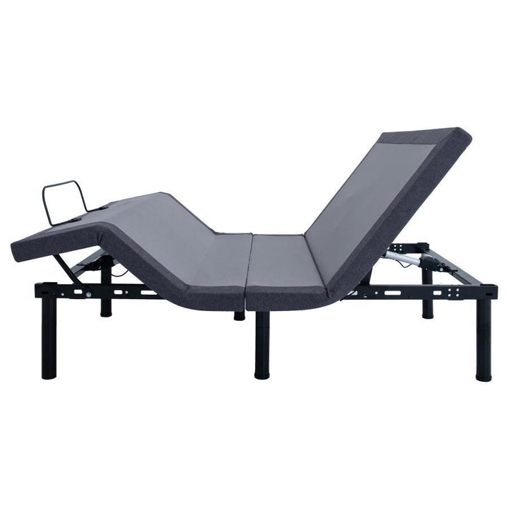 Clara - Eastern King Adjustable Bed Base - Gray And Black Adjustable Base modern furniture Contempo Furniture