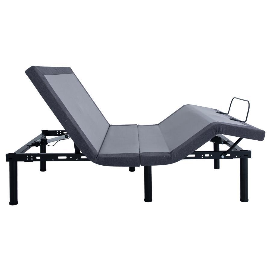 Clara - Eastern King Adjustable Bed Base - Gray And Black Adjustable Base modern furniture Contempo Furniture