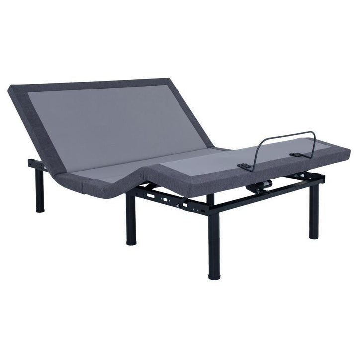 Clara - Eastern King Adjustable Bed Base - Gray And Black Adjustable Base modern furniture Contempo Furniture