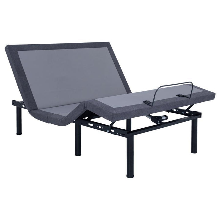 Clara - Eastern King Adjustable Bed Base - Gray And Black Adjustable Base modern furniture Contempo Furniture