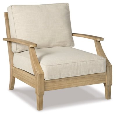 Clare View Lounge Chair with Cushion - Beige Arm Chair modern furniture Contempo Furniture