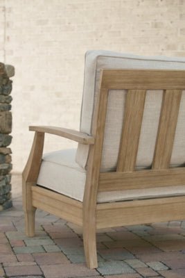 Clare View Lounge Chair with Cushion - Beige Arm Chair modern furniture Contempo Furniture