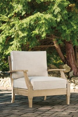 Clare View Lounge Chair with Cushion - Beige Arm Chair modern furniture Contempo Furniture