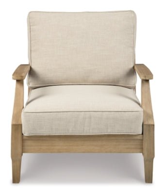 Clare View Lounge Chair with Cushion - Beige Arm Chair modern furniture Contempo Furniture