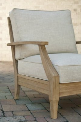 Clare View Lounge Chair with Cushion - Beige Arm Chair modern furniture Contempo Furniture