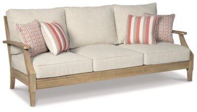Clare View Sofa with Cushion - Beige Outdoor Seating modern furniture Contempo Furniture