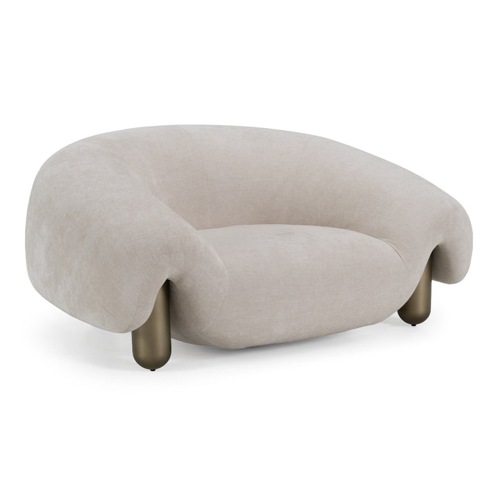 Clarity - Contemporary Light Grey Fabric Accent Chair