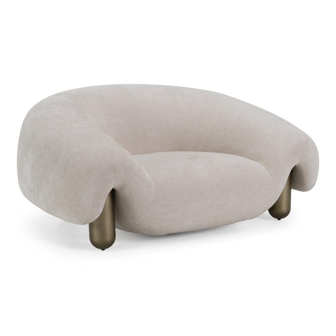 Clarity - Contemporary Light Grey Fabric Accent Chair