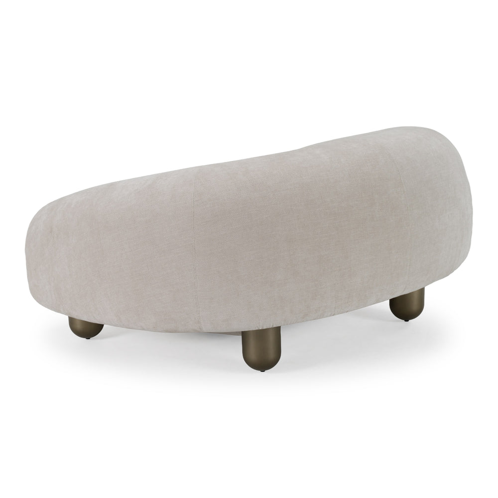 Clarity - Contemporary Light Grey Fabric Accent Chair - View 3