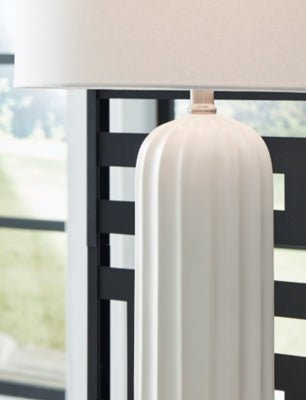 Clarkland Table Lamp (Set of 2) - White Table Lamp modern furniture Contempo Furniture