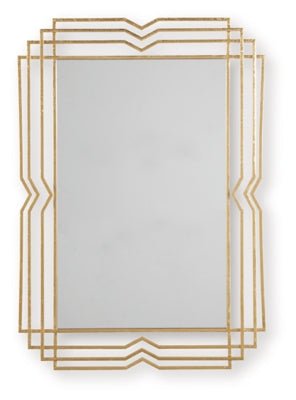 Claybrook Accent Mirror - Gold Accent Mirror modern furniture Contempo Furniture